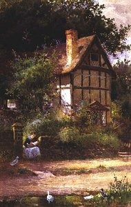 The Cottage Door by Thomas Mackay
