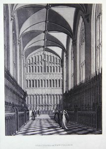 New College Chapel by Thomas Malton Jnr.