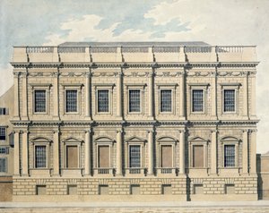 View of the Banqueting House at Whitehall, Westminster, c.1790 by Thomas Malton Jnr.