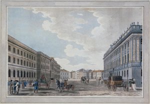View of a Millionnaya Street and the Marble Palace Through the Field of Mars by Thomas Malton the Elder