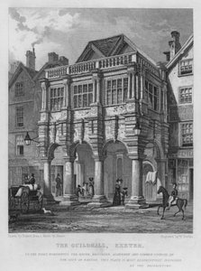 The Guildhall, Exeter by Thomas Mann (after) Baynes