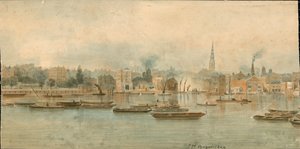 Panorama of River Thames, North Side, in 13 parts