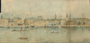 Panorama of River Thames, North Side, in 13 parts
