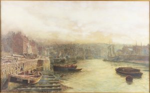 River Wear, North Bank Looking West From Customs House by Thomas Marie Madawaska Hemy