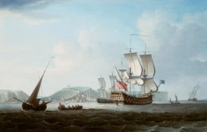 A Two Decker and Other Shipping off Dover