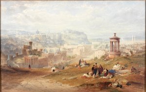 Edinburgh from Calton Hills by Thomas Miles Richardson