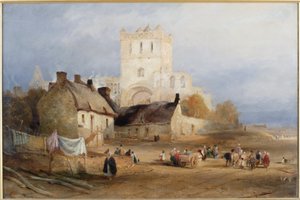 Jedburgh Abbey, c.1835 by Thomas Miles Richardson