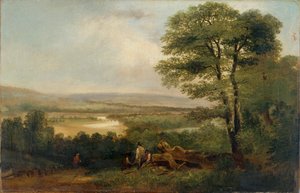 Landscape: View in Northumberland by Thomas Miles Richardson I