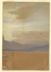 American Plains with Mountain Range in the Distance, before 1872