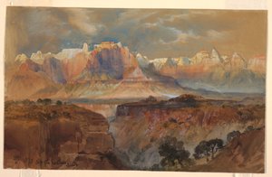 Cliffs of the Rio Virgin, South Utah, 1873