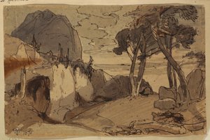 Drawing, Road in a Mountain Landscape, 1875