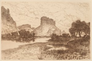 Green River, Wyoming Territory by Thomas Moran