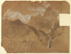 Near the Pass of Faido, Italy by Thomas Moran