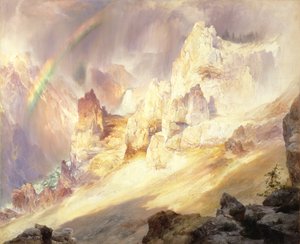 Rainbow over the Grand Canyon of the Yellowstone by Thomas Moran