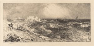 The Much Resounding Sea by Thomas Moran