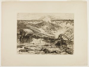 The Rapids Above Niagara by Thomas Moran