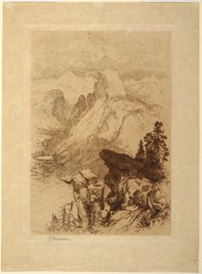 The South Dome, Yosemite Valley by Thomas Moran