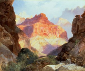 Under the Red Wall, Grand Canyon of Arizona by Thomas Moran