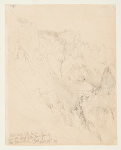 West Wall of the Canyon, Yellowstone by Thomas Moran