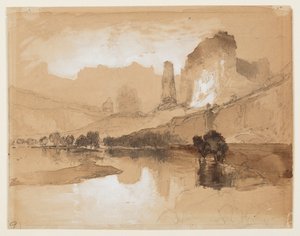 Yellowstone Below the Falls by Thomas Moran