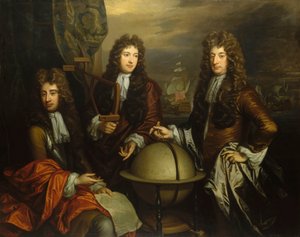 John Benbow, Sir Ralph Delavalle and Thomas Phillips by Thomas Murray
