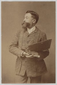 Three-quarter Length Portrait of Thomas Nast Holding Palette and Brush by Thomas Nast