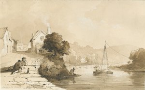 Arley - River Severn by Thomas Peploe Wood