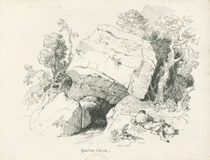 Biddulph - Gawton Stone (pen and ink drawing), 1836