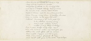 Colwich - Wolseley Monument inscription: pen, nd [1839] by Thomas Peploe Wood