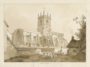 Gnosall Church by Thomas Peploe Wood