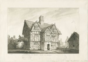 Gnosall Village - Ancient House by Thomas Peploe Wood