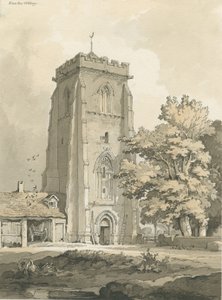 Ranton Abbey [Priory]: pen and wash drawing, nd [?1838] by Thomas Peploe Wood