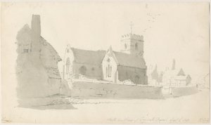 Trysull Church by Thomas Peploe Wood