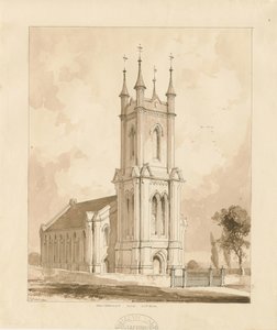 West Bromwich Church [New] by Thomas Peploe Wood