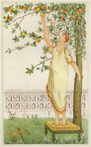 Danae among the orange trees by Thomas Ralph Spence
