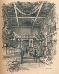 Interior of the Banqueting Hall, Whitehall Palace by Thomas Robert Way