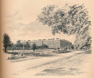 The Garden Fronts of Hampton Court Palace by Thomas Robert Way