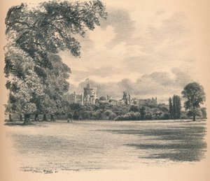 Windsor Castle From the Home Park by Thomas Robert Way