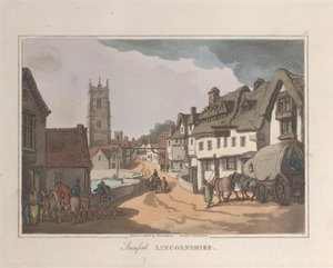 Stamford Lincolnshire, from Sketches from Nature, 1822 by ThomasThomas Rowlandson, Joseph Constantine Stadler Thomas Rowlandson, Joseph Constantine Stadler