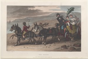 The Sands, from Poetical Sketches of Scarborough, 1813 by Thomas Rowlandson, Joseph Constantine Stadler, J. Bluck