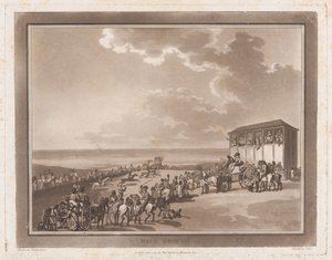 Race Ground An Excursion to Brighthelmstone by Thomas Rowlandson, Samuel Alken