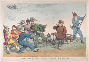 A Corsican Toad Under a Harrow by Thomas Rowlandson