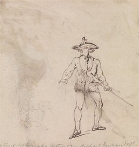 A French Nobleman out Shooting by Thomas Rowlandson