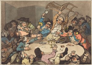 A Kick-up at a Hazard Table, Published 1787