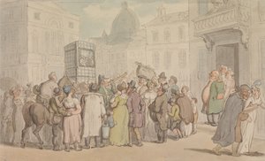 A Punch and Judy Show by Thomas Rowlandson
