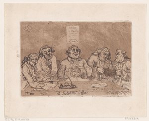 A Rotation Office, June 8, 1774 by Thomas Rowlandson