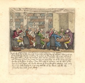 A Group of Writers Dining at the House of a Rich Citizen by Thomas Rowlandson