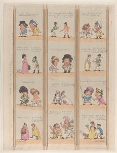 Borders for Rooms, Extravaganzas Plate 6, May 2, 1799 by Thomas Rowlandson