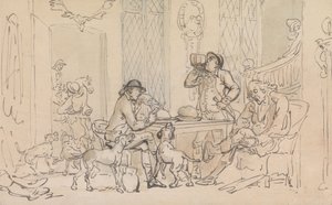 Breakfast before the Hunt by Thomas Rowlandson