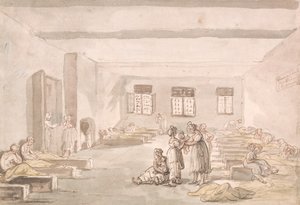 Bridewell, The Pass Room, House of Correction by Thomas Rowlandson